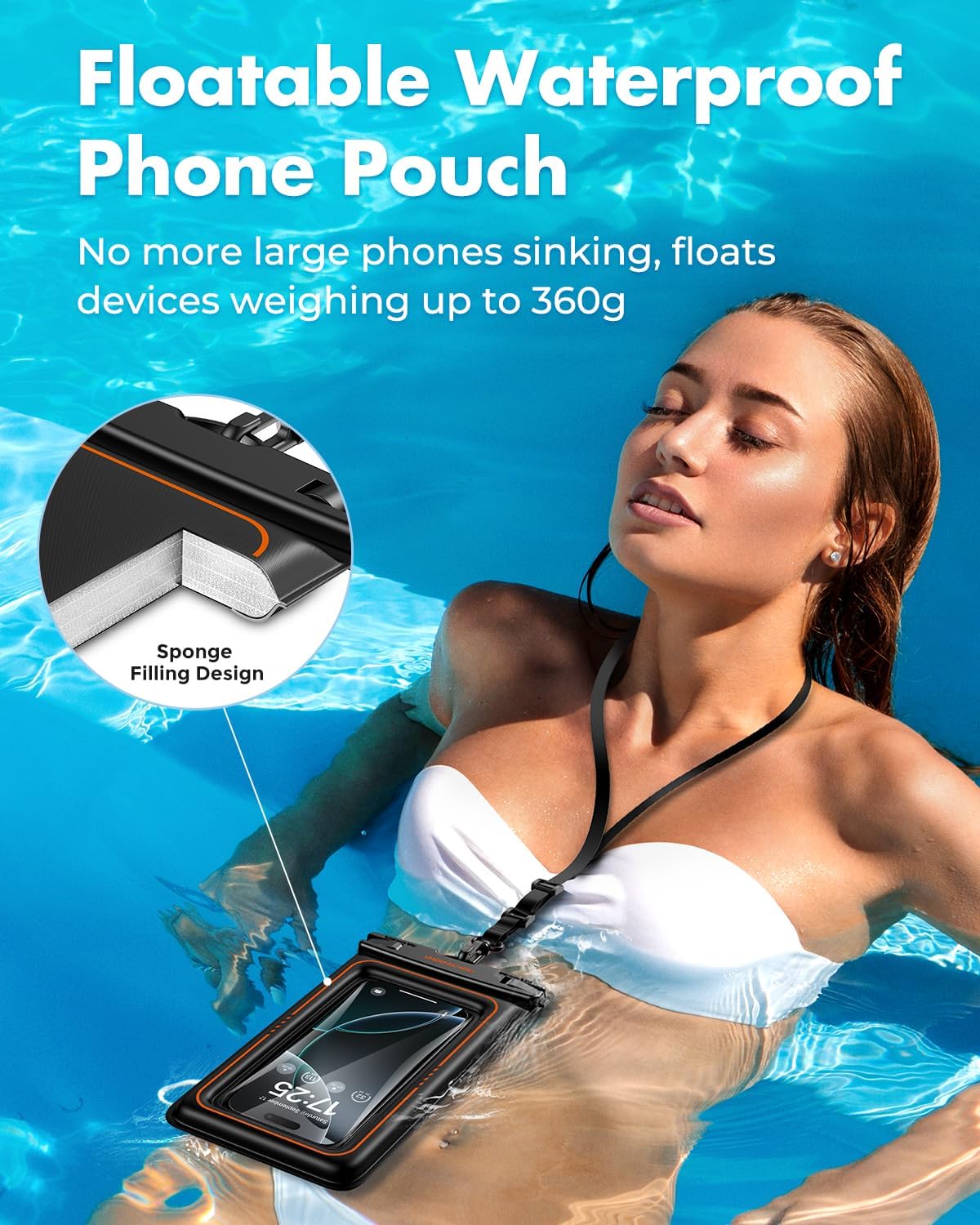 Thumbnail 1 de UNBREAKcable Floating Waterproof Phone Pouch 2-pack