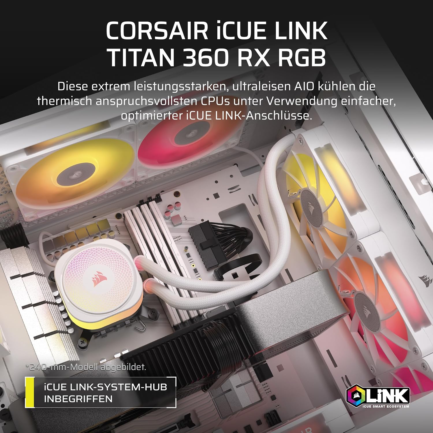 Detalle 2 de Corsair iCUE LINK TITAN 360 RX Lüfter