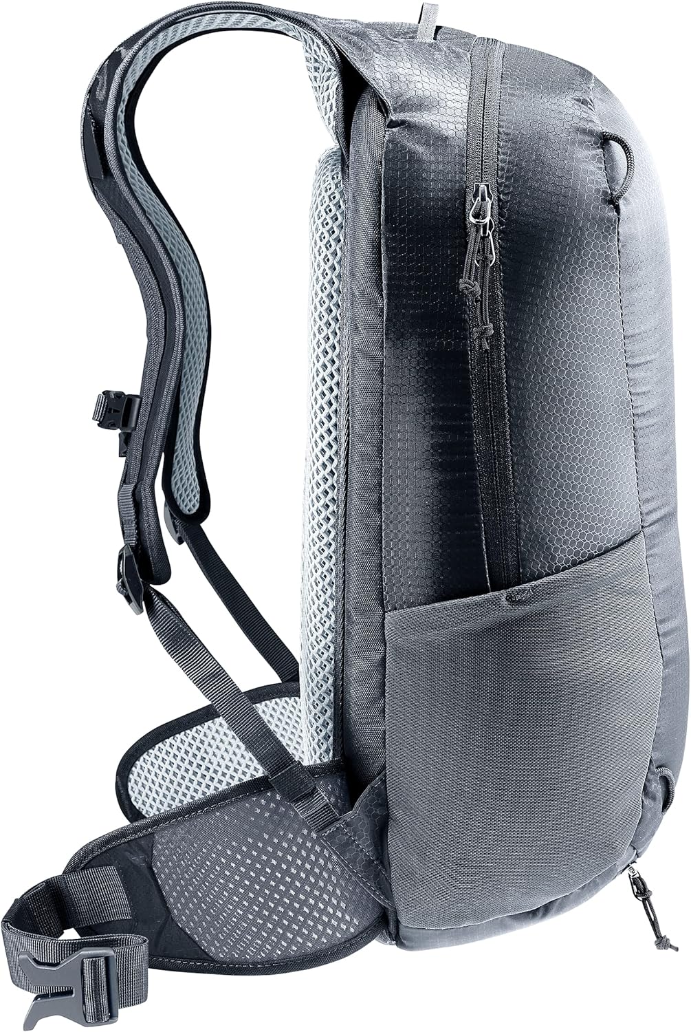 Detalle de Deuter Race 16 Fahrradrucksack – kompakt, belüftend und umweltbewusst