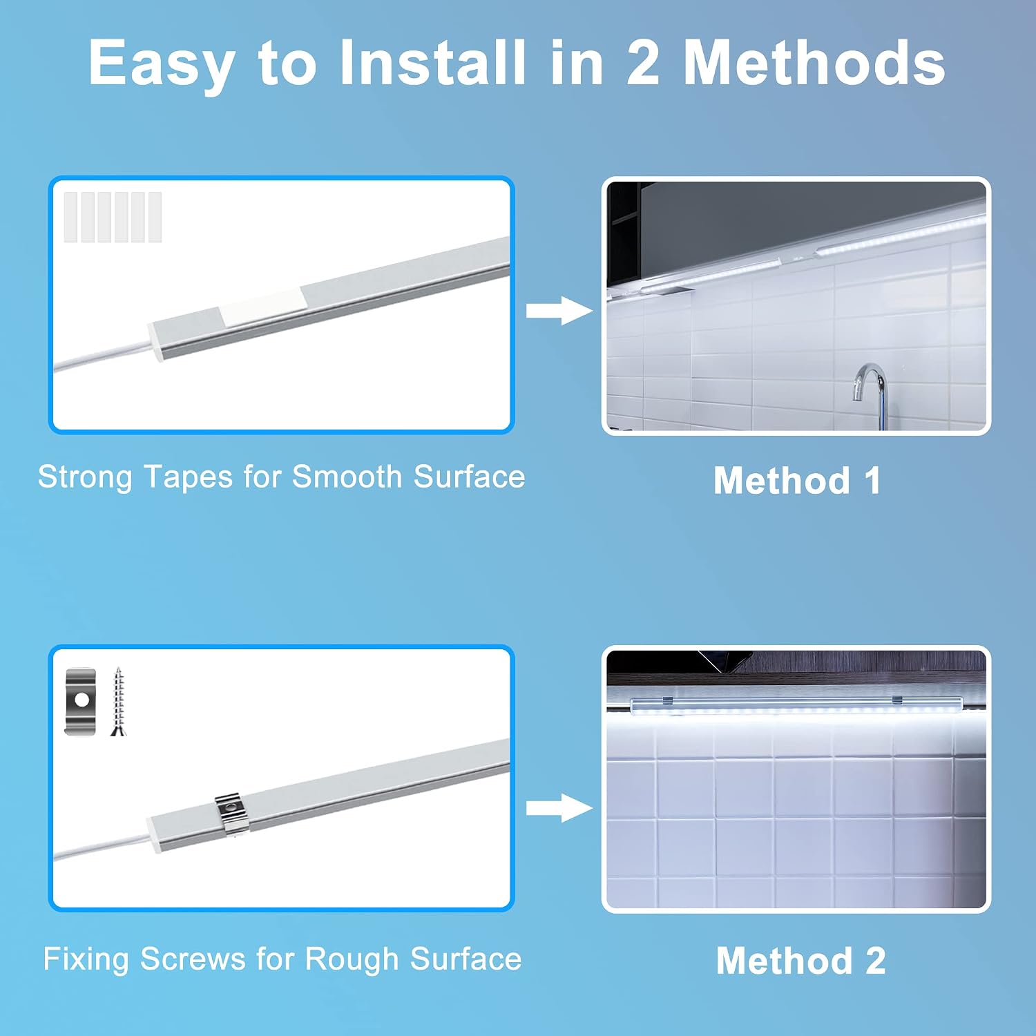Thumbnail 5 de maylit 6 Pack 6000K 12-Inch Under-Cabinet LED Lights, Ultra-Thin and Dimmable