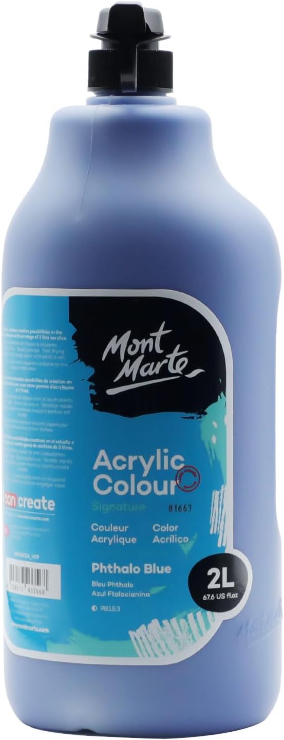 Thumbnail 6 de MONT MARTE Discovery School Acrylic, Titanium White (1/2 Gallon) – Fast Drying, Excellent Coverage
