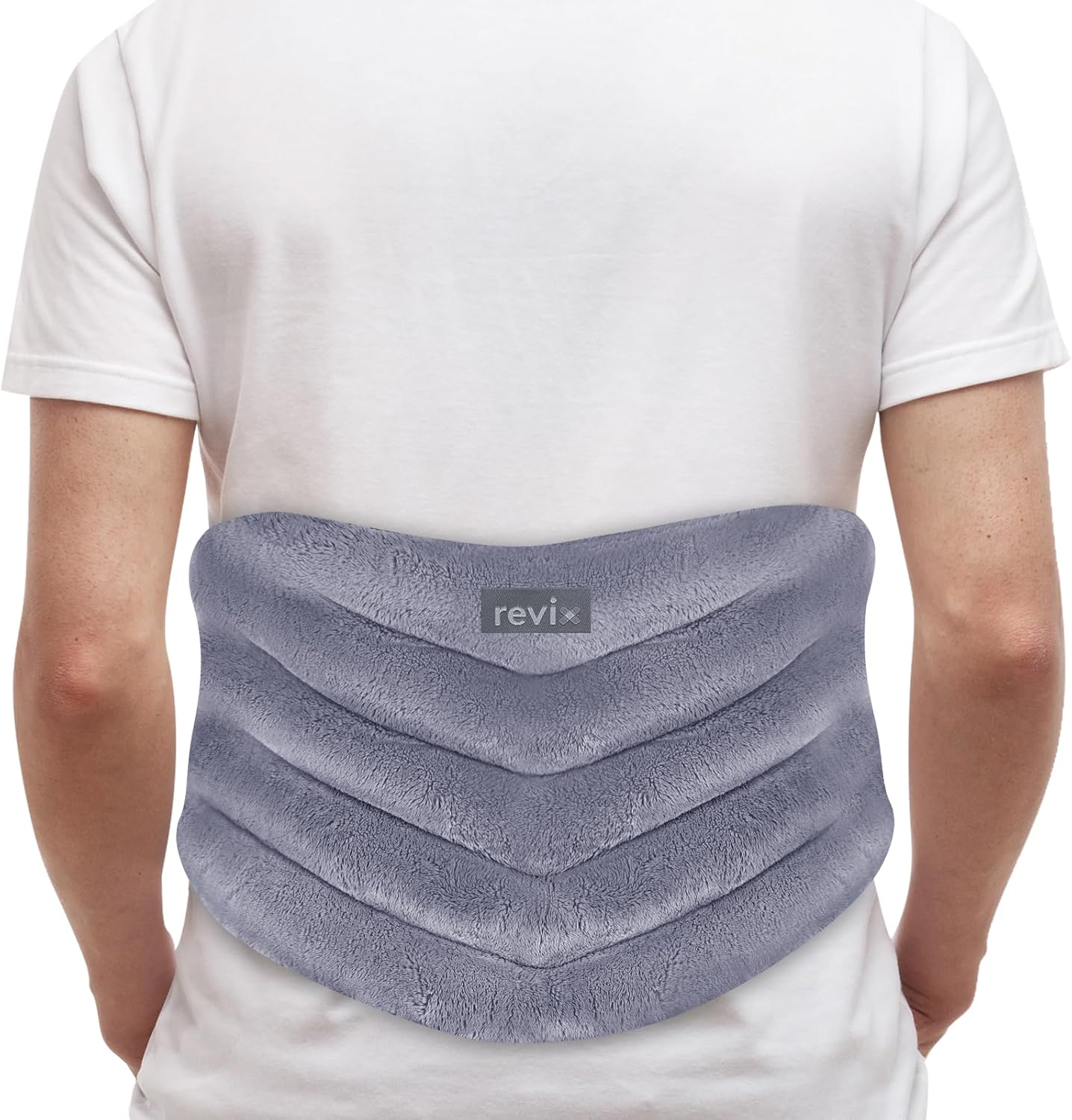 Detalle de REVIX REX009Gray Wearable Microwave Heating Pad for Back, Gray Moist Heat Wrap