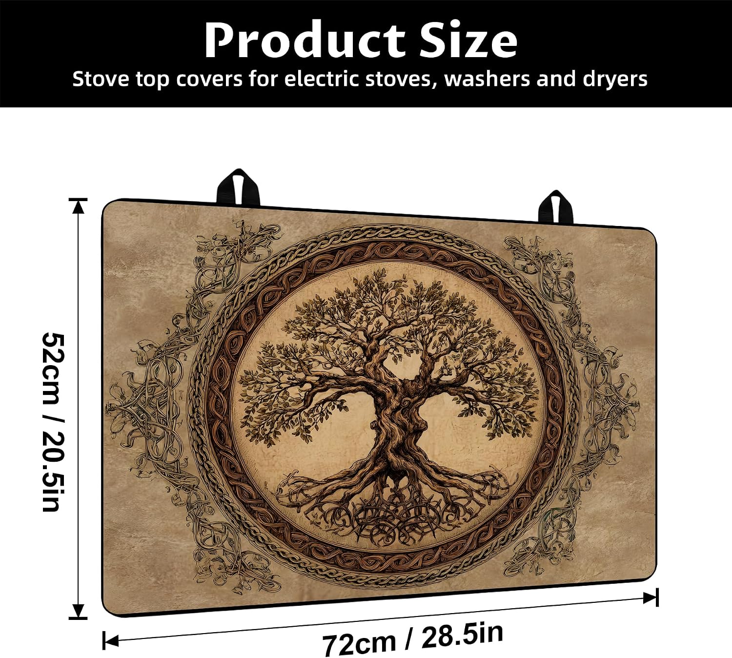 Detalle 2 de BVBOX STC Stove Top Cover, 28" x 20" Absorbent Non-Slip Cooktop Mat