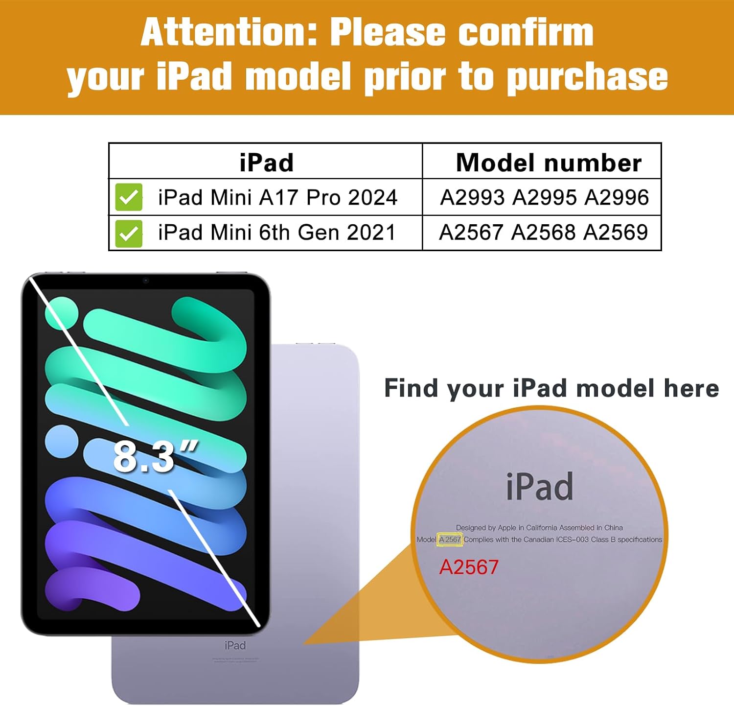 Detalle 2 de ProCase iPad mini case for 8.3-inch iPad mini