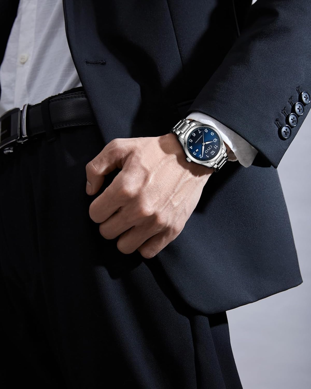 Thumbnail 1 de CIVO Herrenuhr Analog QI Quarz Datum, wasserdicht