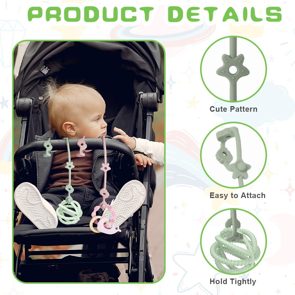 Thumbnail 1 de Vicloon Silicone Toy Clip 4Pcs