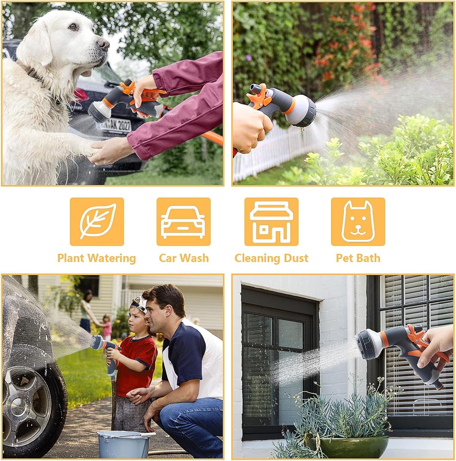 Thumbnail 6 de Garden Hose Spray Gun Set 8-pattern