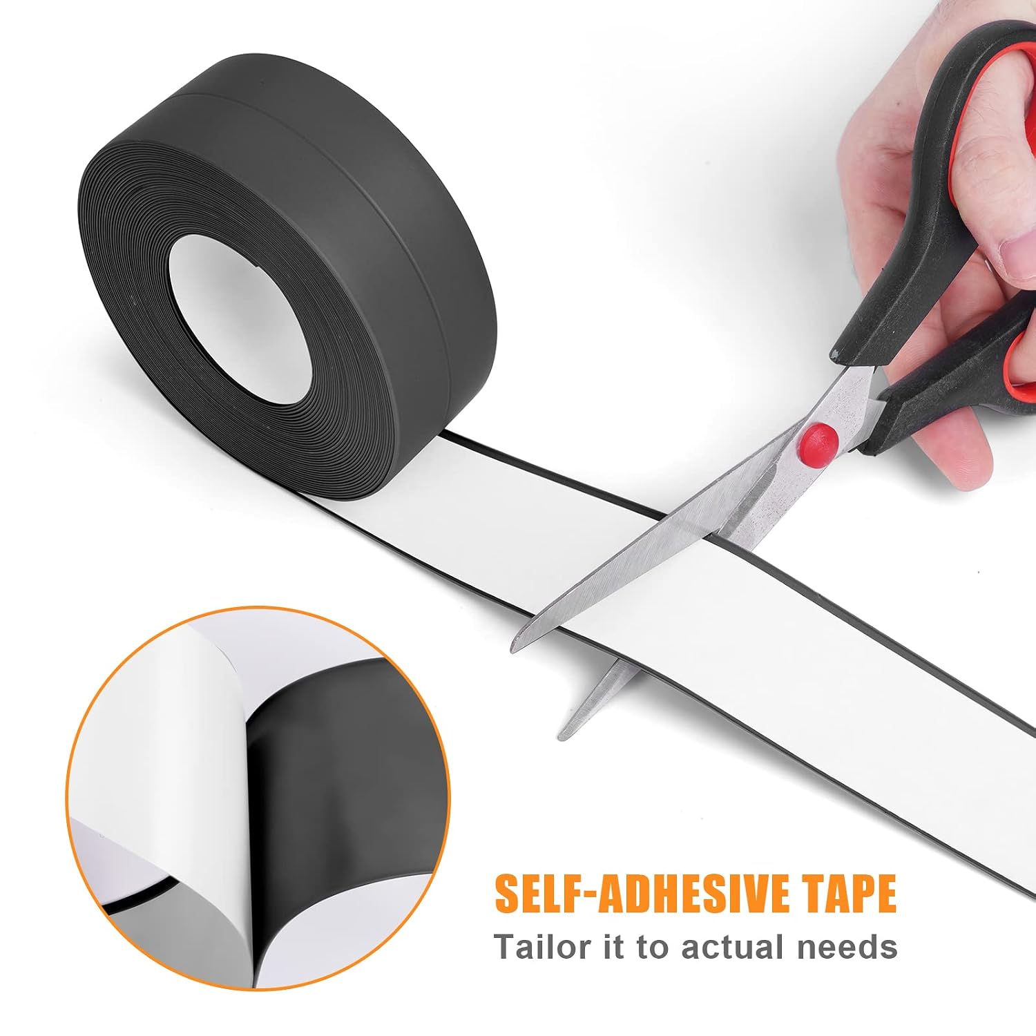 Thumbnail 2 de Flintronic Bath Sealant Strip (10m) – Self-Adhesive PVC Caulk Tape for Kitchens and Bathrooms