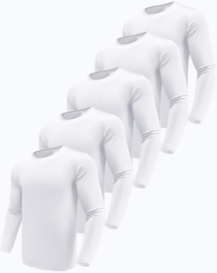 Detalle de Boyzn Men’s 1, 3, or 5 Pack Performance Long Sleeve T-Shirts with UPF 50+ Sun Protection