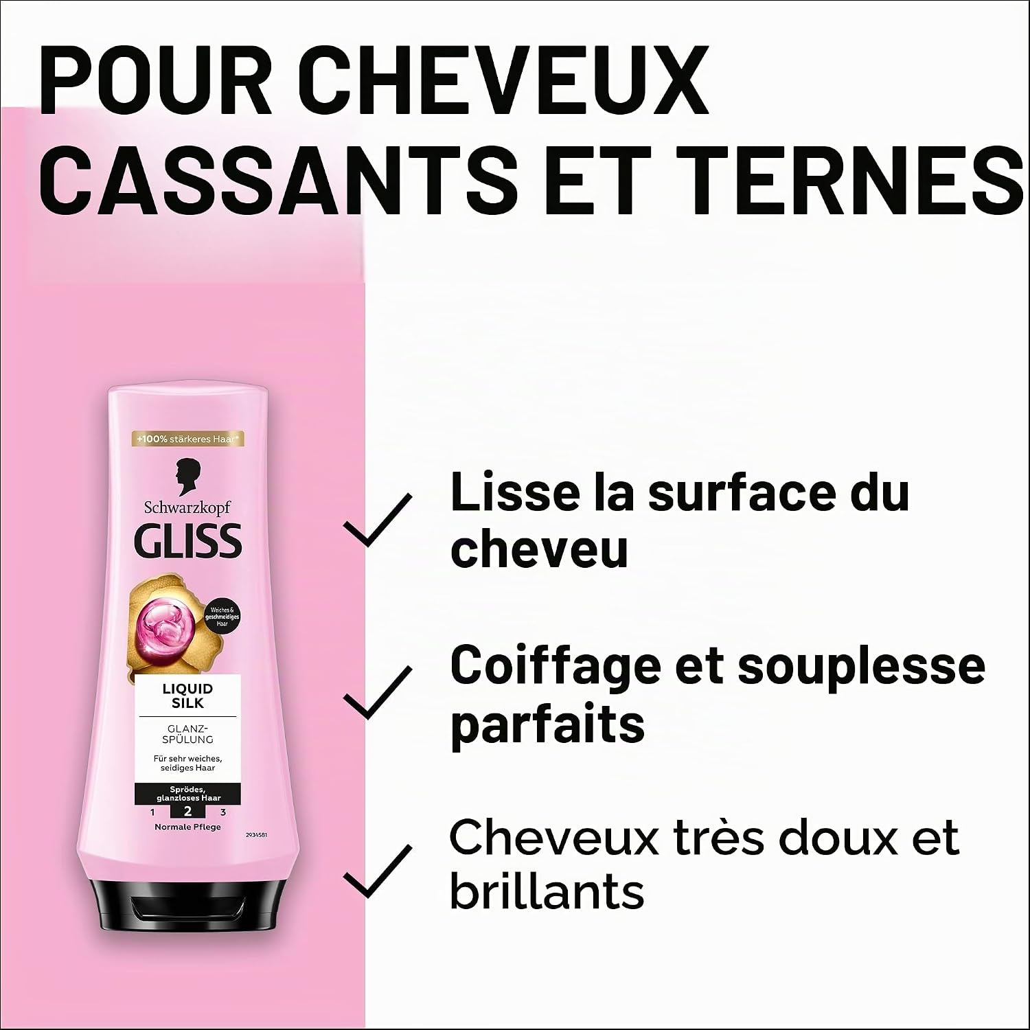 Thumbnail 3 de Gliss Liquid Silk Conditioner, 200 ml met ceramide en zijde voor broos, dof haar