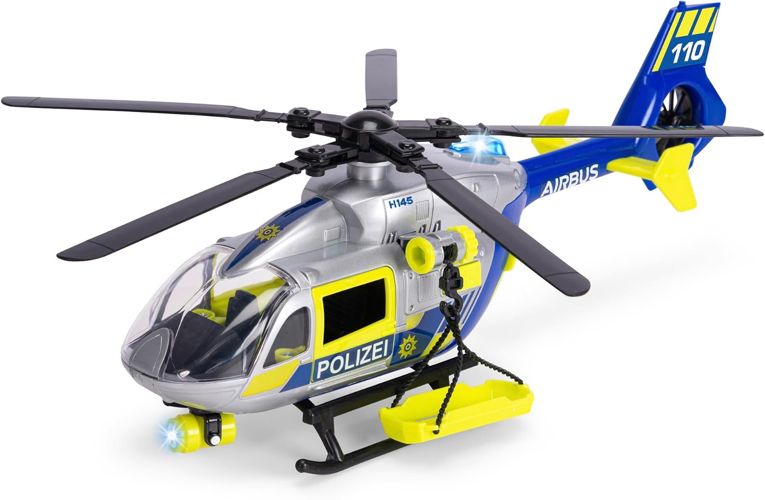 Detalle de Dickie Toys 203716028038 politiehelikopter van 36 cm met lier en brancard