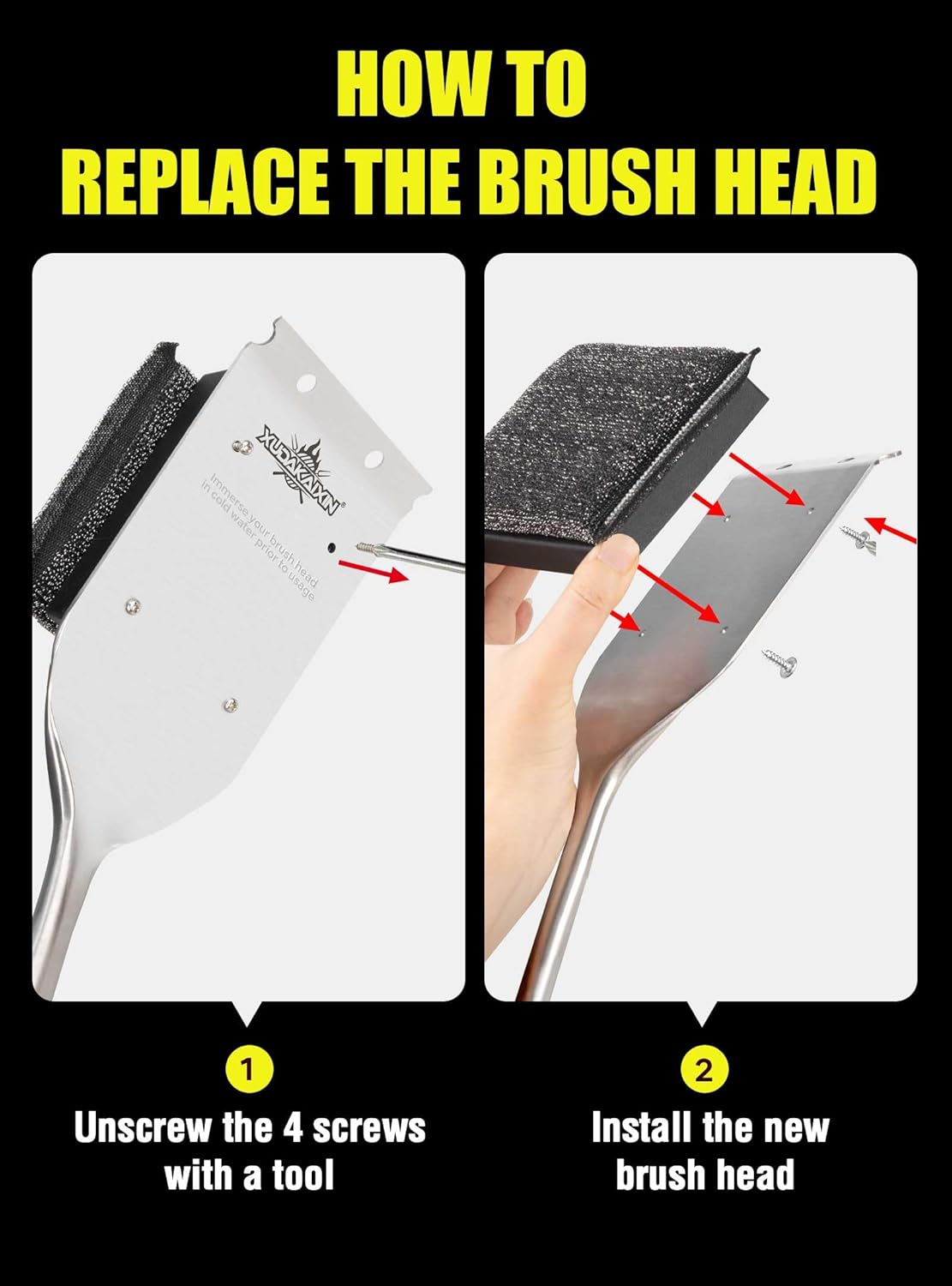 Thumbnail 5 de XUDKAKAIXIN Grill Brush with Replacement Head