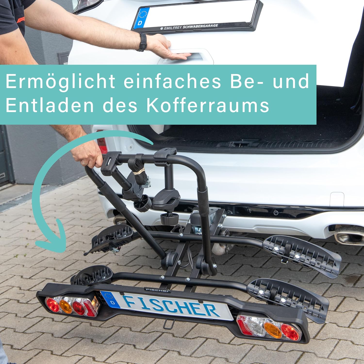 Detalle 2 de Fischer SmartLine Fahrradträger 50 kg