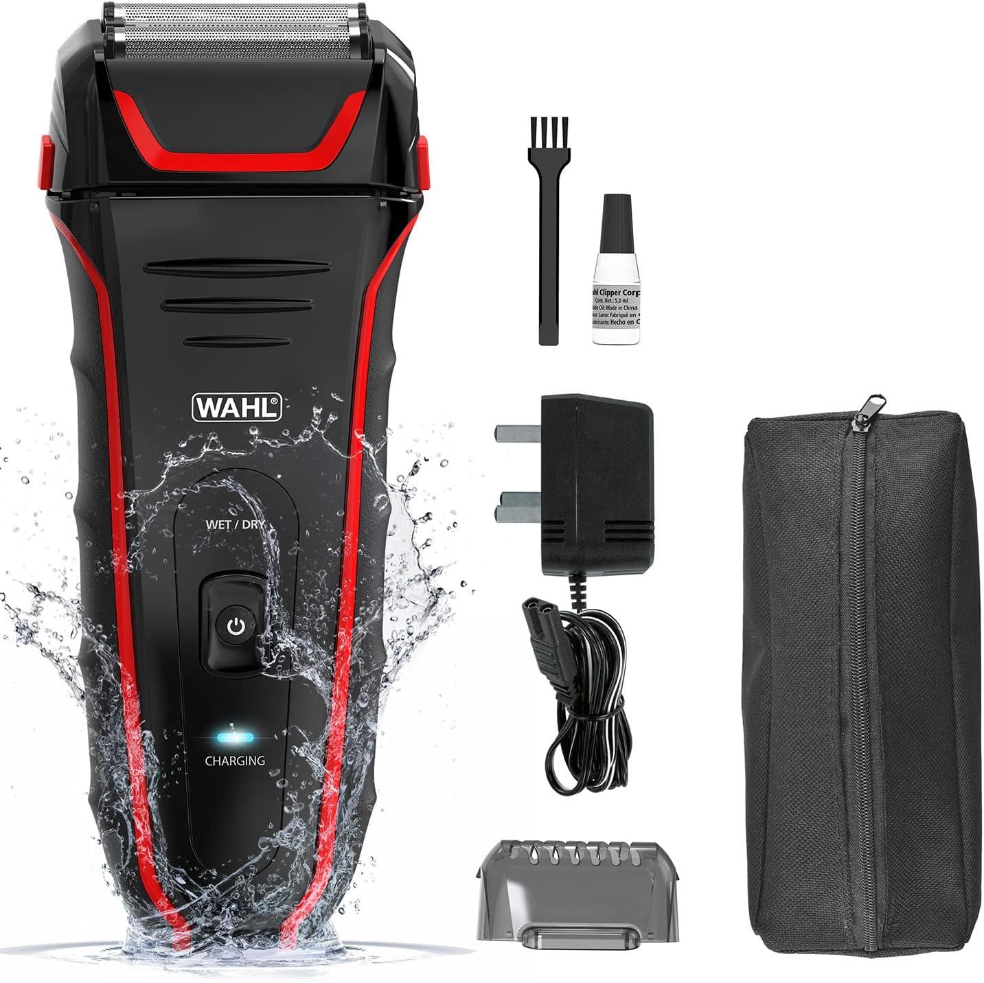Detalle de Wahl Clean and Close Plus men’s electric shaver with Flex Foil and precision trimmer