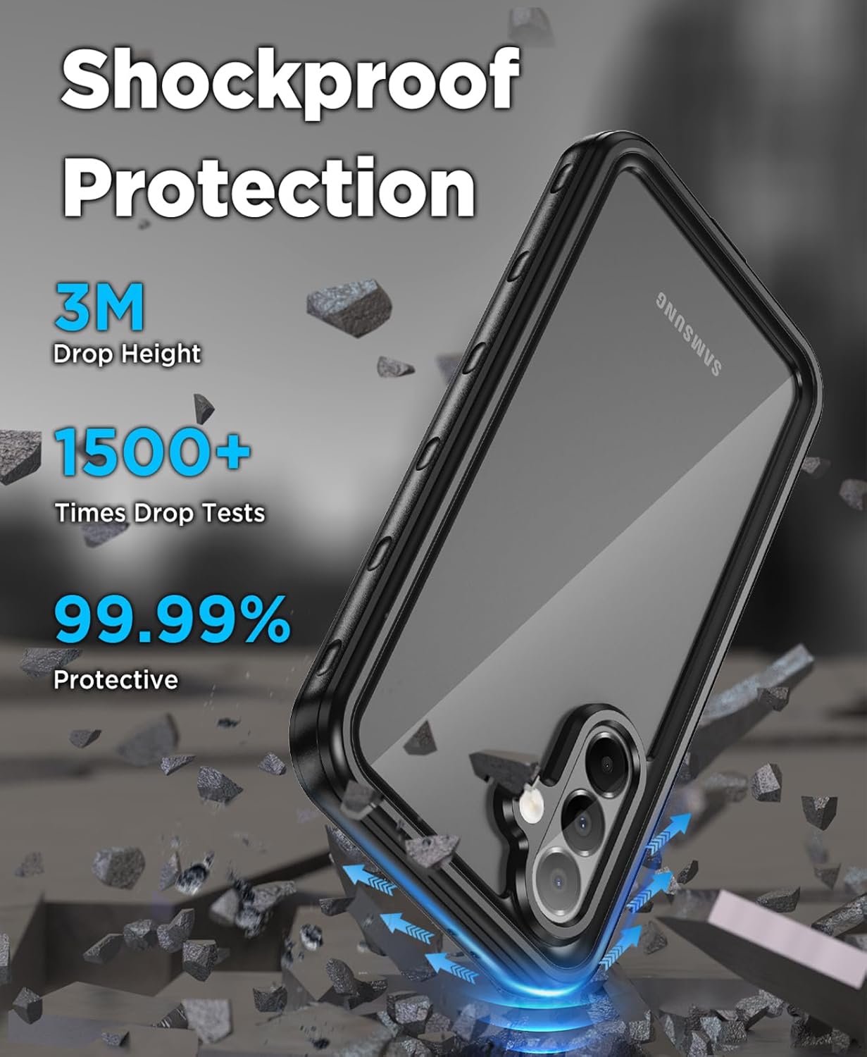 Thumbnail 2 de Beeasy Cover Rugged per Samsung Galaxy A56 impermeabile IP68 e antiurto 360°