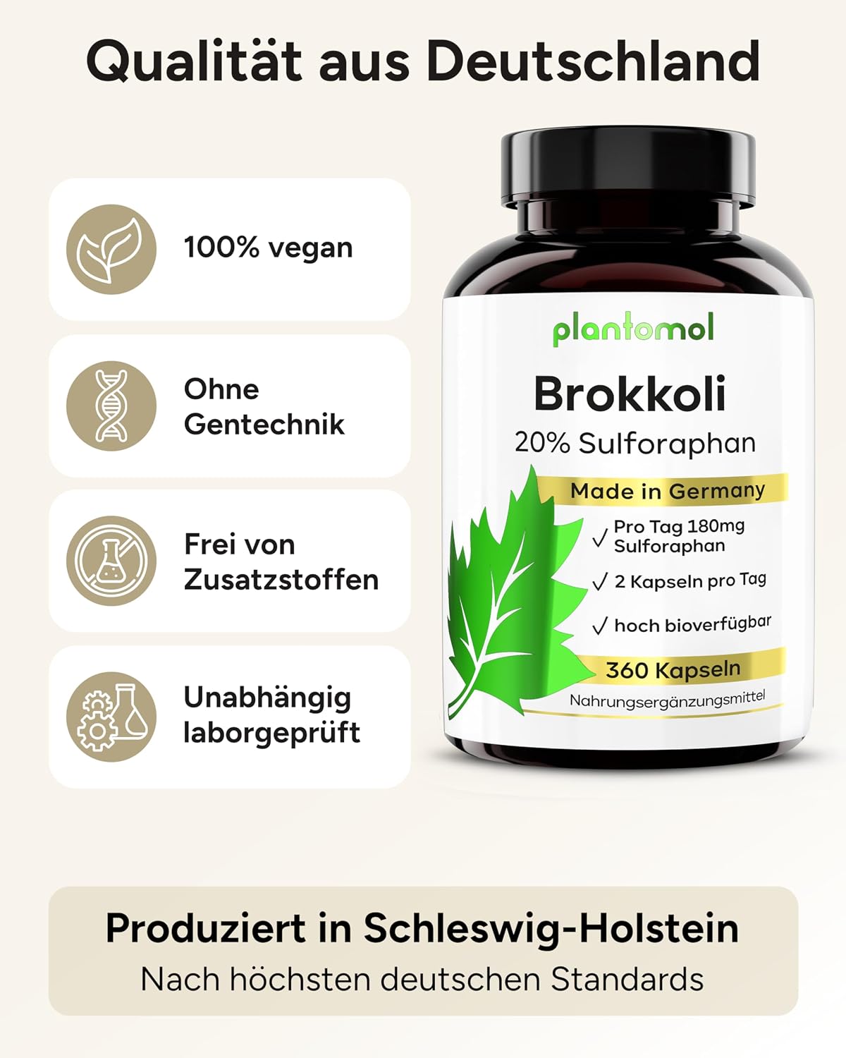 Thumbnail 6 de 90 mg Sulforaphan Kapseln 360 St. aus Brokkoli-Extrakt 💊