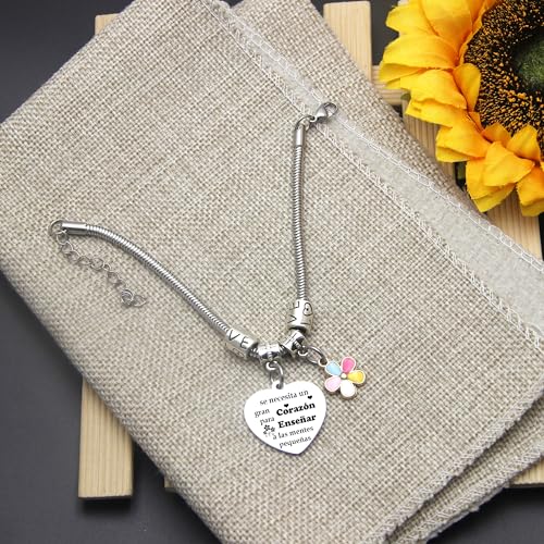 Detalle de FGHJK Pulsera Maestro Profesora – Regalo de Graduación y Día del Maestro