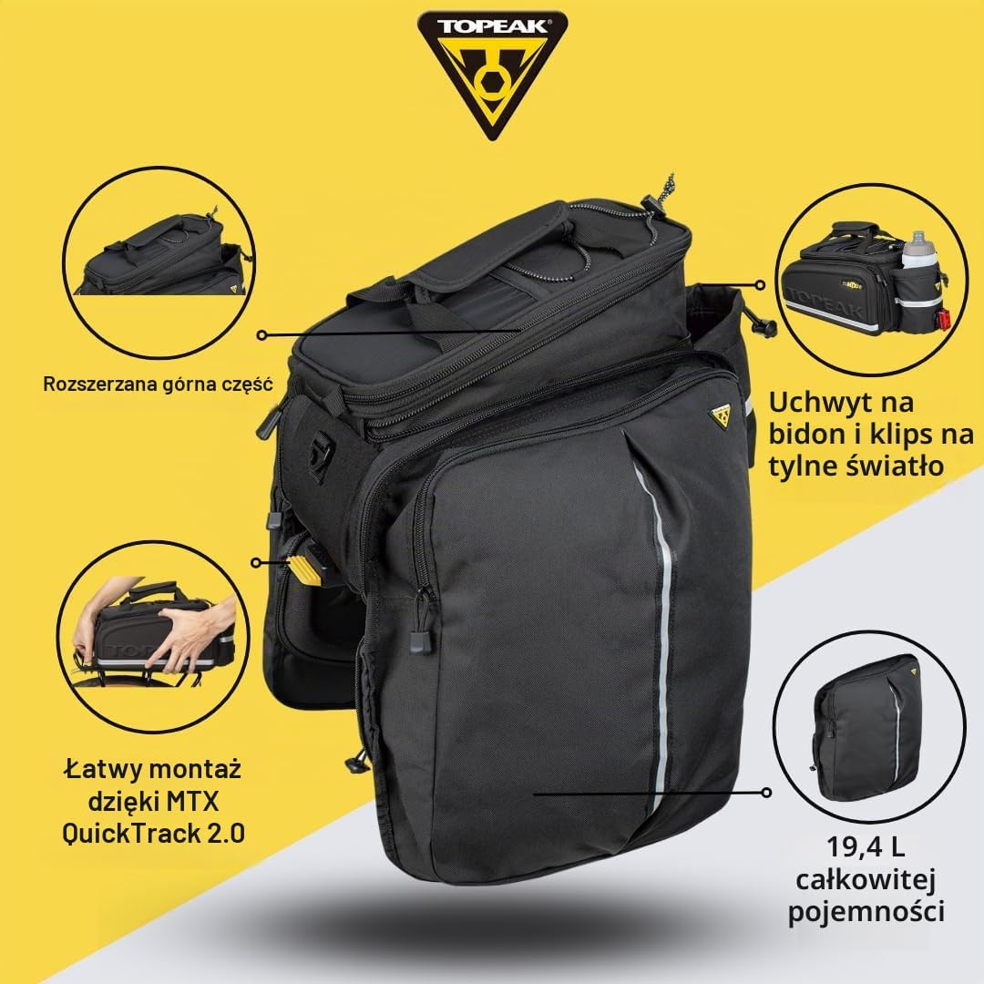 Thumbnail 2 de Topeak MTX 2.0 TrunkBag DXP – torba rowerowa do 22,6 l z sakwami