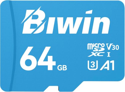 BIWIN MS100 MicroSDXC 64 GB UHS-I 100 MB/s | A1, V30, U3, per foto e video 4K
