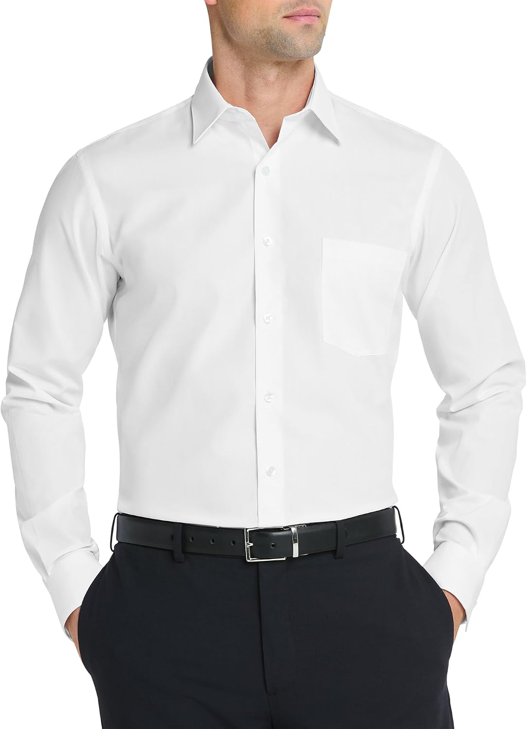 Thumbnail 6 de Van Heusen Men’s Regular Fit Poplin Solid Dress Shirt