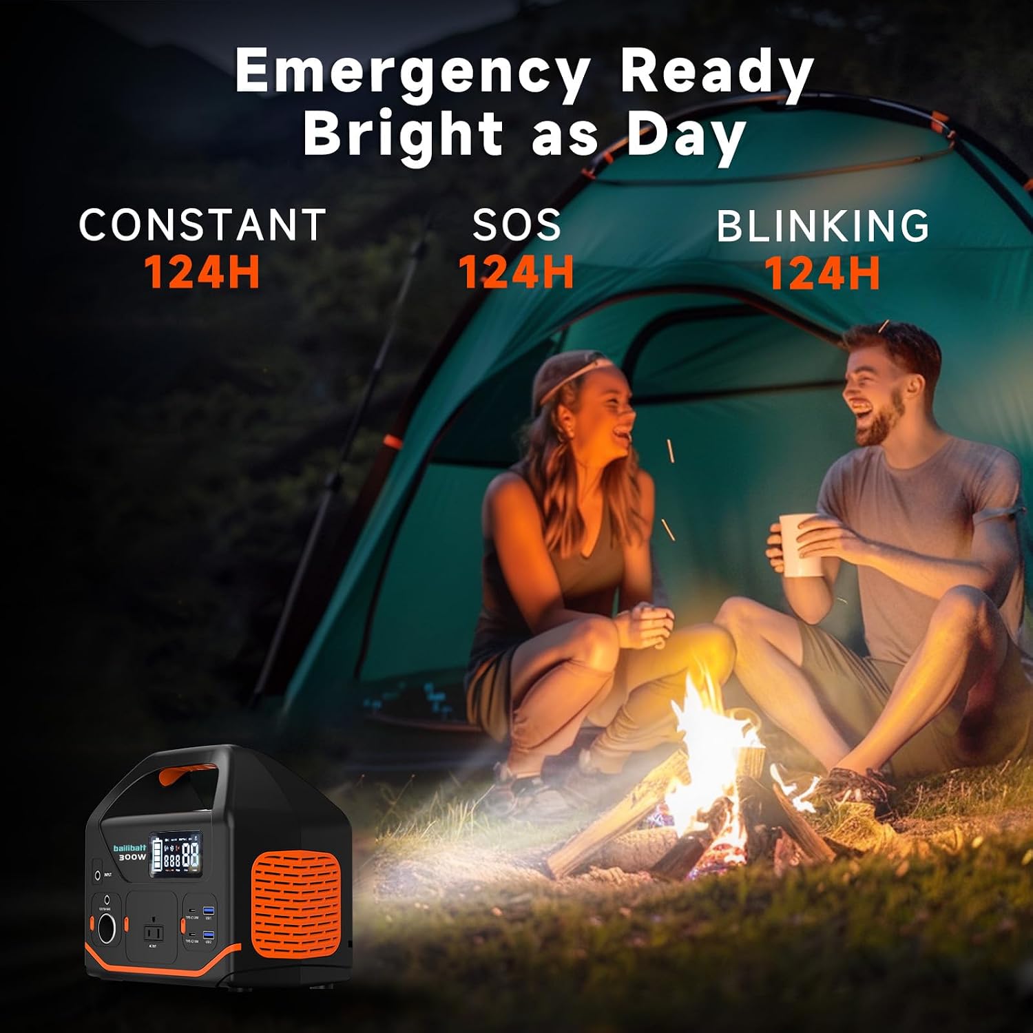Detalle de BailiBatt Portable Power Station 300W