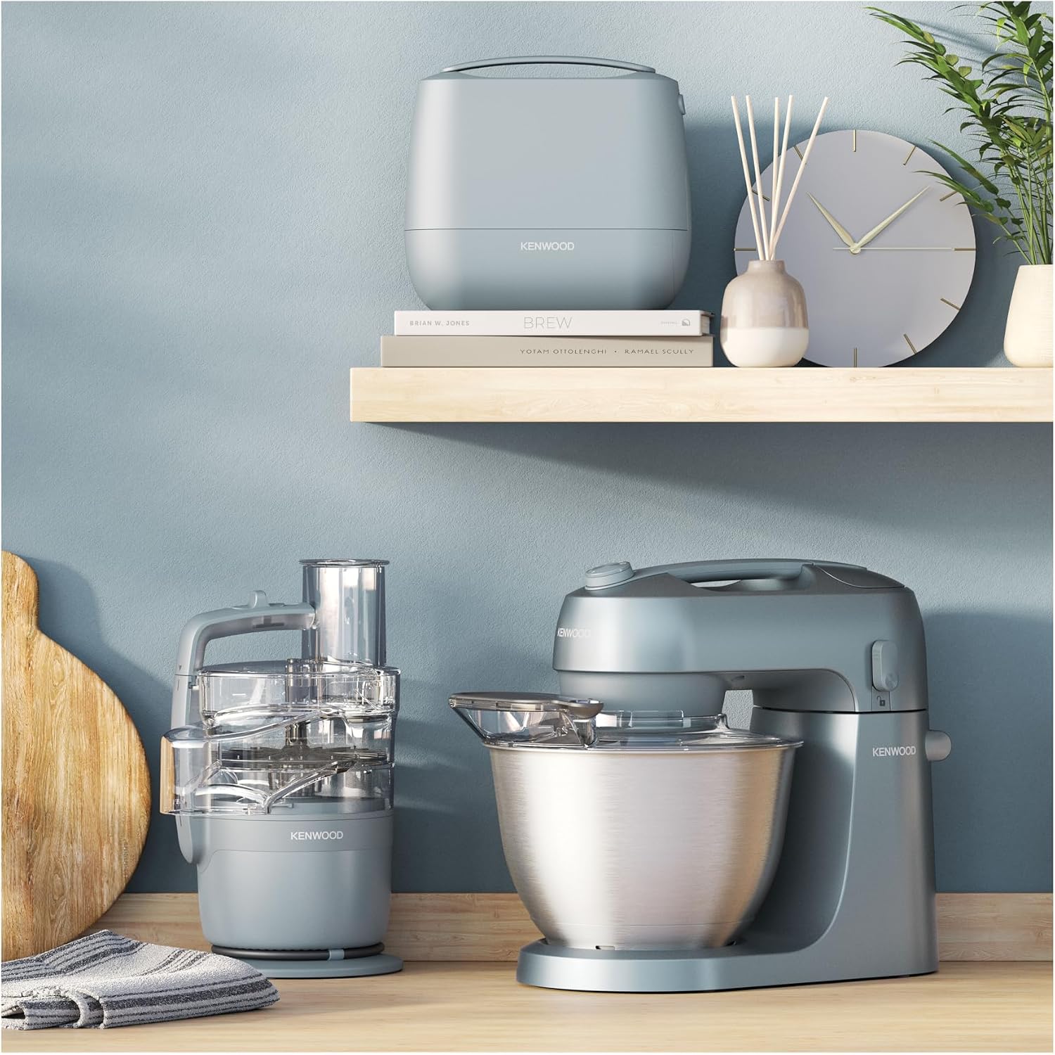 Detalle 2 de Kenwood MultiPro Compact FDP23.130GY – Kompakte Küchenmaschine mit Express Serve und Edelstahlmesser
