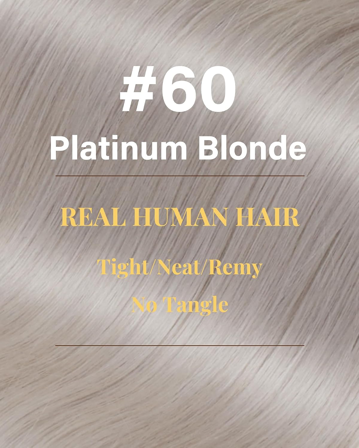 Detalle de Hetto Tape Extensions Echthaar, Aschblond, 50 cm – 20 Stücke, 50 g, 100% Remy Haar