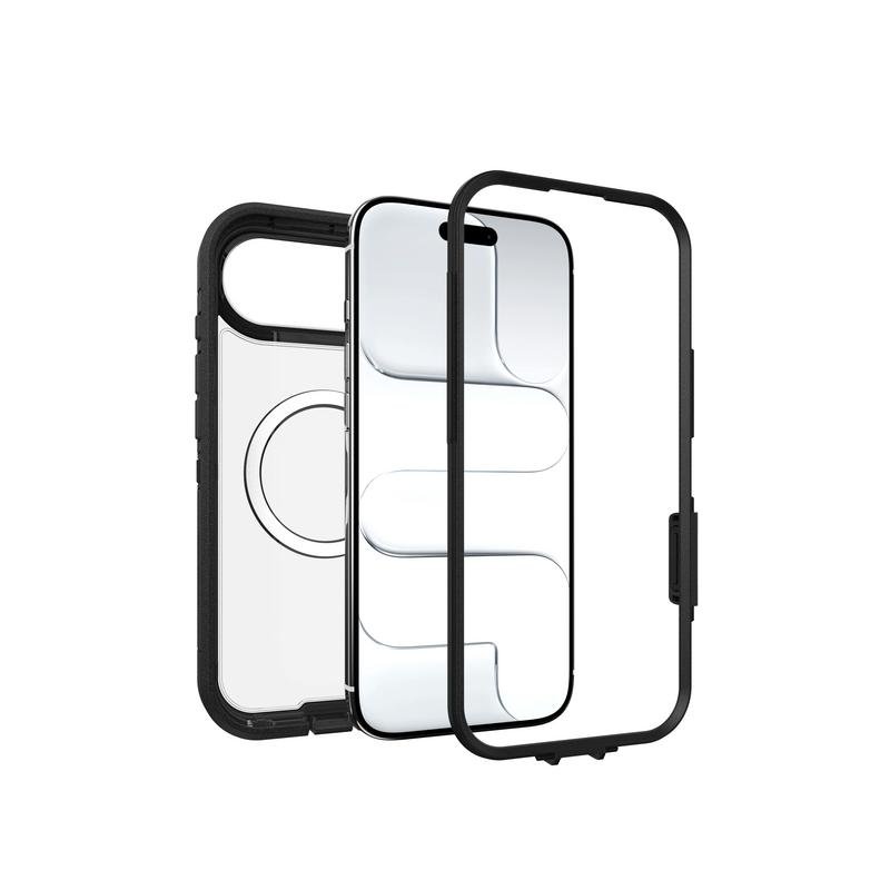 Detalle 2 de Funda OtterBox Defender Pro XT para iPhone 17 Air: máxima durabilidad en un diseño negro transparente