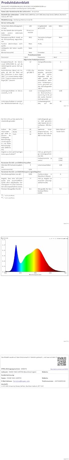 Thumbnail 6 de LED Stehlampe 140 cm dimmbar
