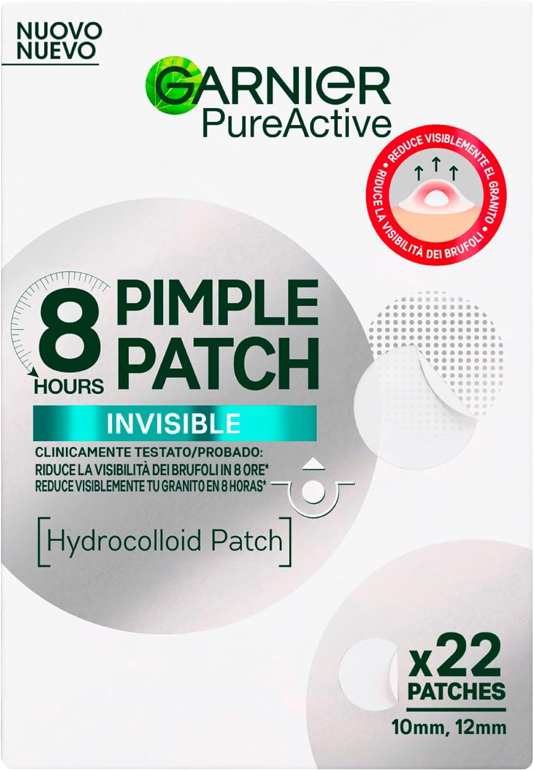 Detalle 2 de Garnier PureActive Pimple Patch cerotti idrocolloidali 110 patch