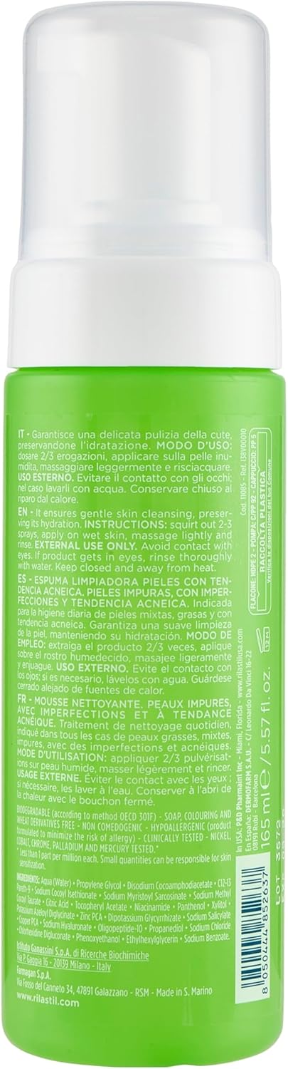 Thumbnail 6 de Rilastil Acnestil Mousse Detergente delicata per pelli con tendenza acneica, 150 ml