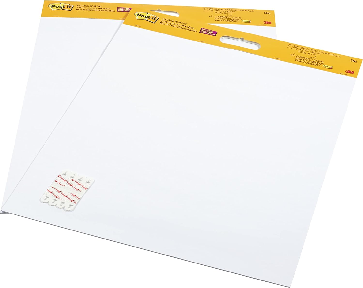 Thumbnail 2 de Post-it Super Sticky Meeting Charts – Pack de 2 blocs (58,4 x 50,8 cm) – blanc
