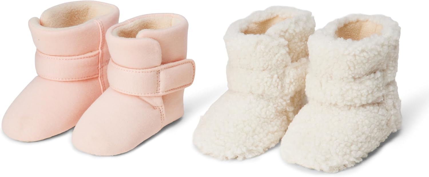 Thumbnail 6 de Amazon Essentials scarpine morbide con chiusura a strappo (confezione da 2) antiscivolo per bimbi 0-24 mesi