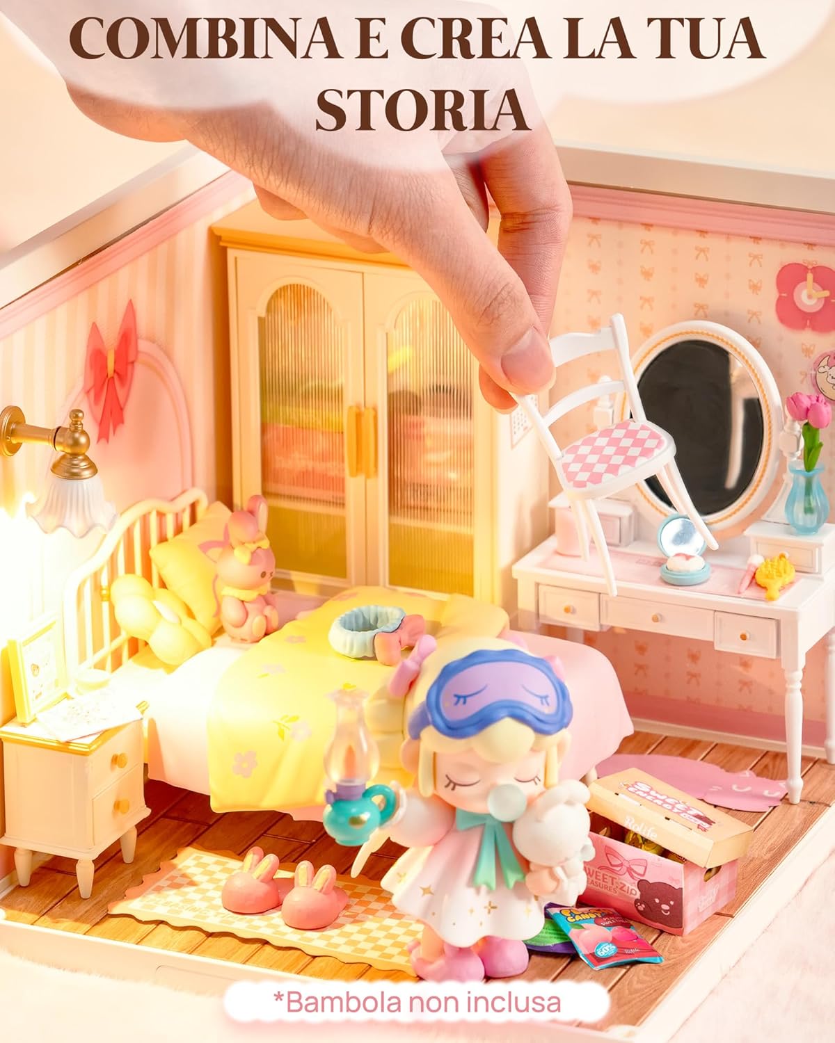 Thumbnail 4 de Rolife Lovely Pink Bedroom 5 V 🏠