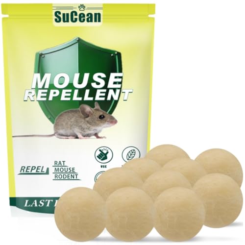Detalle de SuCean Mouse Repellent with Peppermint Oil – Rodent Deterrent for Indoor & Outdoor Use