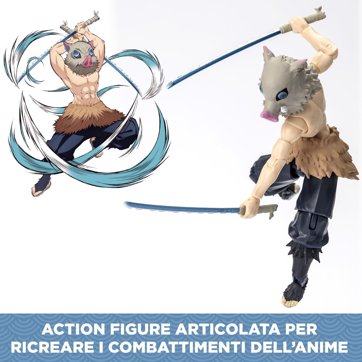 Thumbnail 4 de BANDAI Ultimate Legends HD Inosuke Hashibira: Action figure 12 cm con accessori e packaging scenografico