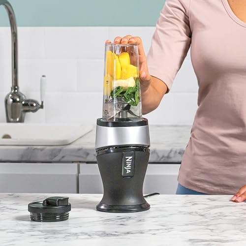 Detalle de Ninja Slim QB3001EUS: Batidora de vaso individual 700 W con 2 vasos de 470 ml