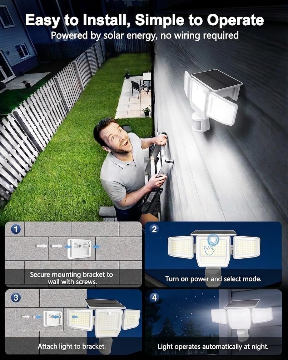 Detalle de SZPOWER Solar Flood Lights 6000LM