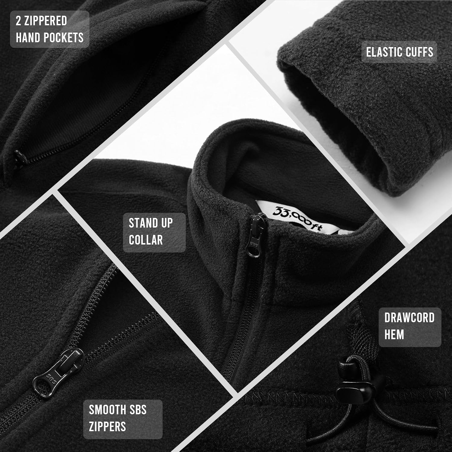 Detalle 2 de 33,000ft Damen Fleecejacke