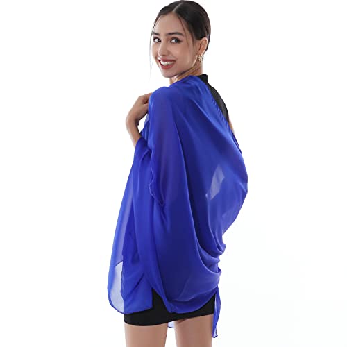 Thumbnail 3 de RIIQIICHY Foulard Sciarpa Seta Donna Blu: leggera, double-face e versatile per cerimonie