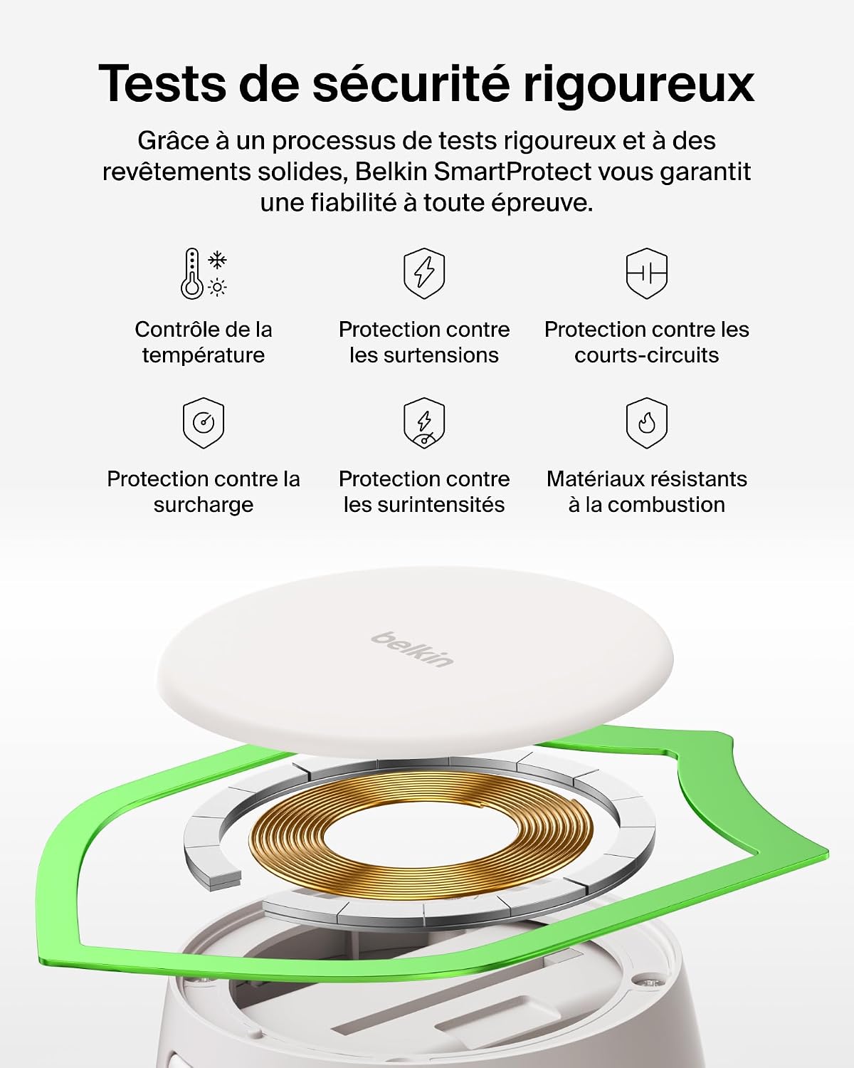 Thumbnail 6 de Belkin UltraCharge 2-en-1 MagSafe : Chargeur Qi 25 W pliable et élégant avec adaptateur 45 W