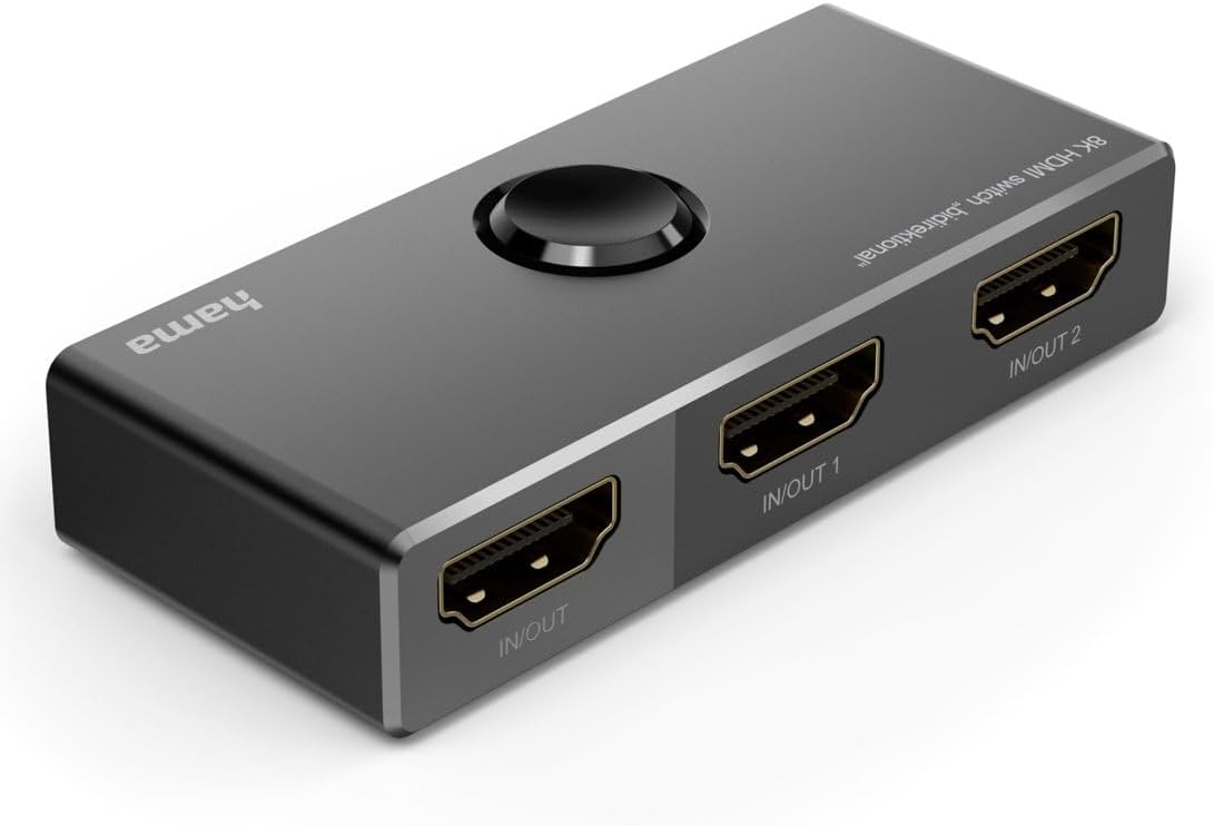 Thumbnail 5 de Hama commutateur HDMI bidirectionnel 8K, 1 entrée / 2 sorties ou 2 entrées / 1 sortie (noir)
