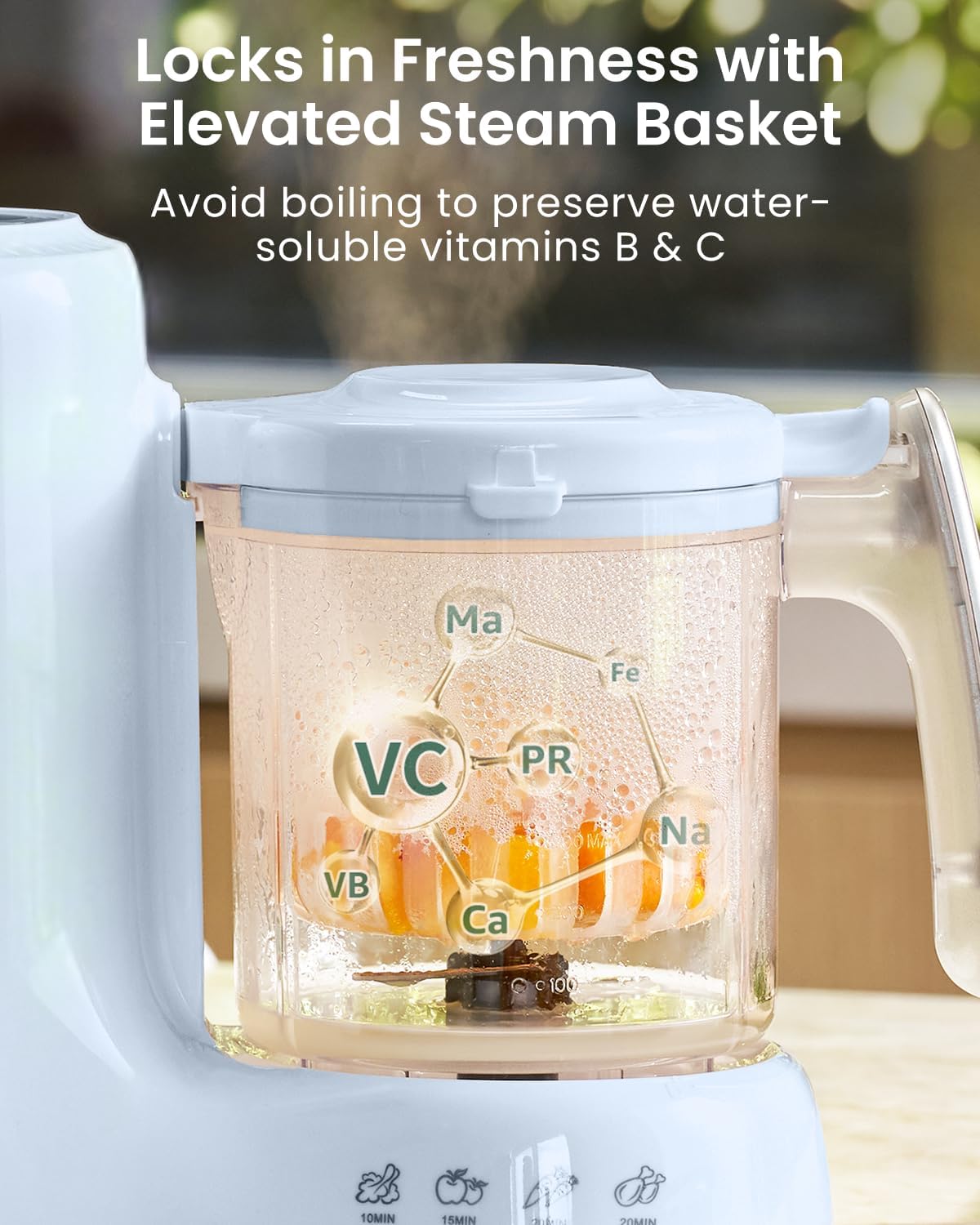 Thumbnail 1 de Grownsy Baby Food Maker with Steam Basket: One-Step Steaming, Blending, and Sterilizing for Healthy Homemade Meals