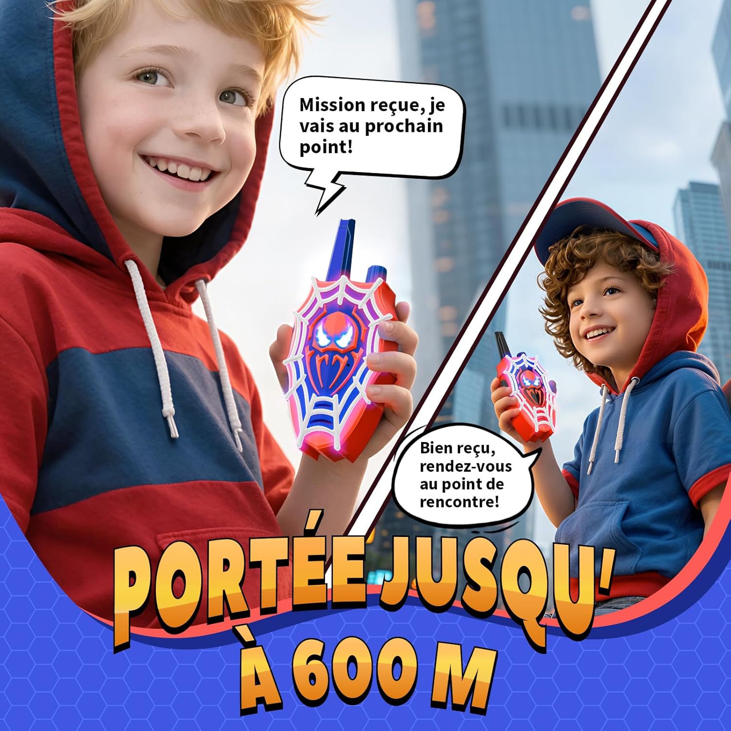 Detalle 2 de Mirthigig Talkie Walkie Enfants 600 m