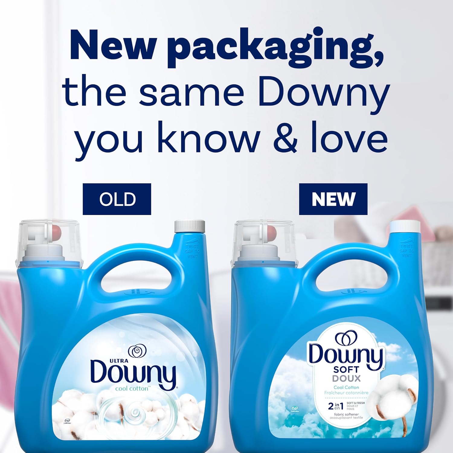 Detalle de Downy 30772119884 Ultra Laundry Liquid Fabric Softener, Cool Cotton, 4.16 L