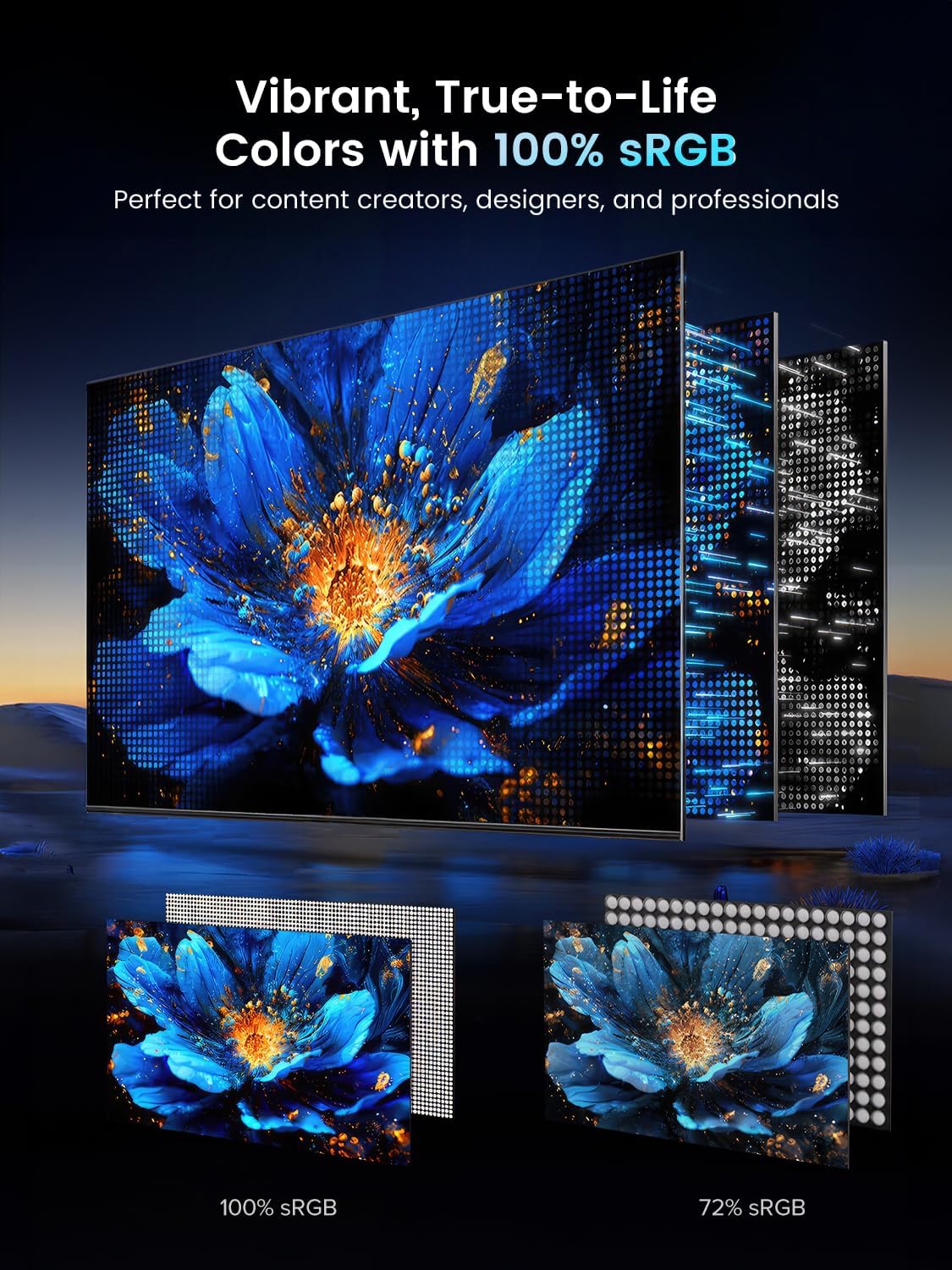 Thumbnail 3 de UPERFECT Portable Monitor 18.5-inch 120Hz Touchscreen (FHD, FreeSync, IPS) with VESA & 180° Adjustable Stand