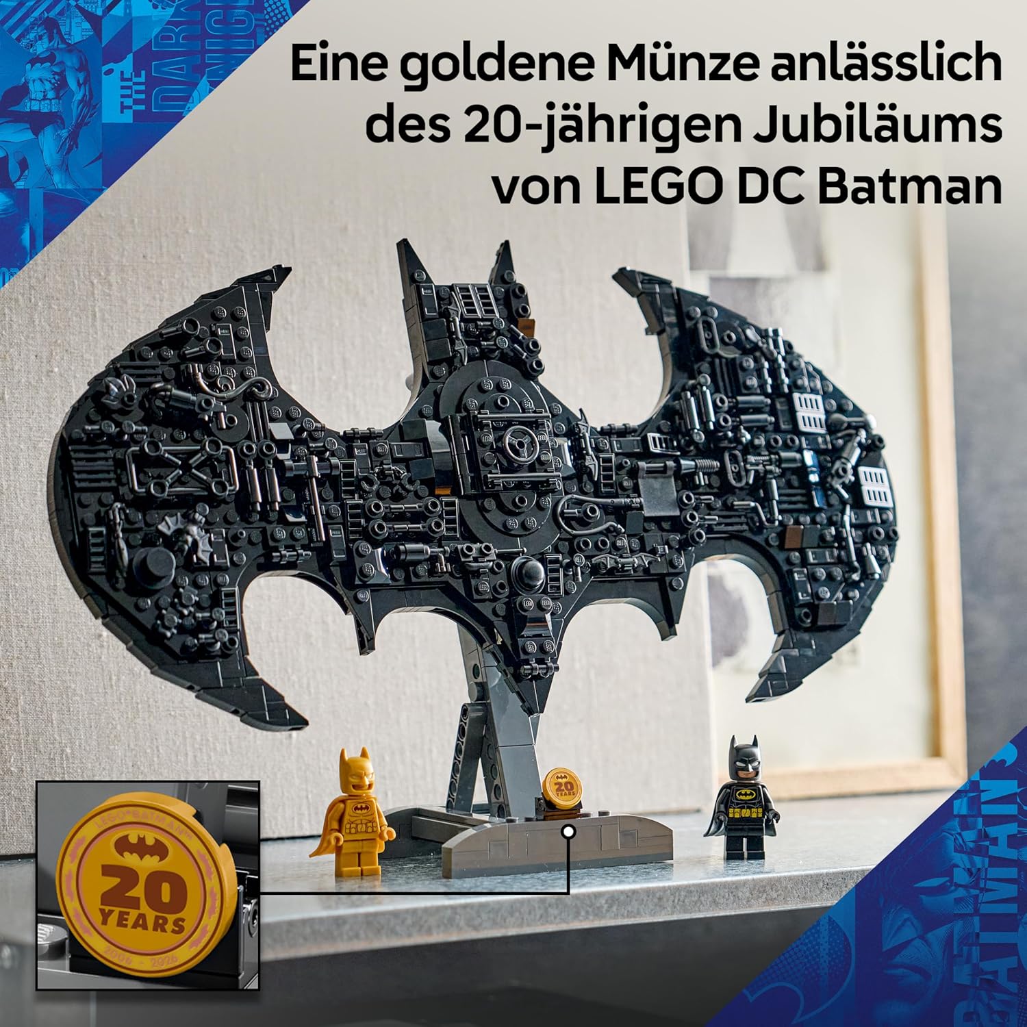 Thumbnail 4 de LEGO DC Batman: Batman Logo 76330 – Kreatives Display-Set mit Minifiguren