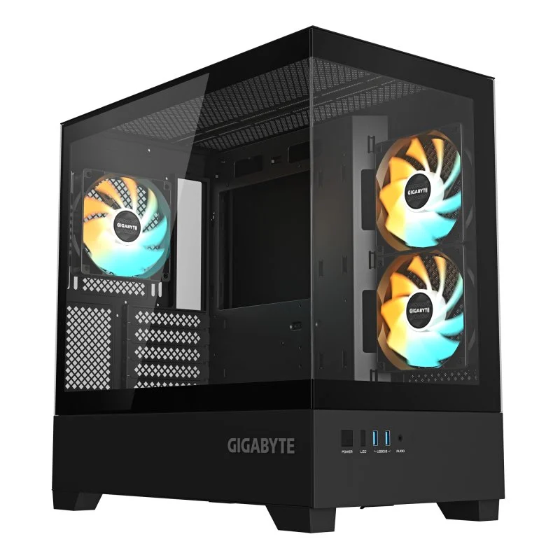 Detalle de Gigabyte C201 Panoramic Caja PC ATX cristal 3 ventiladores