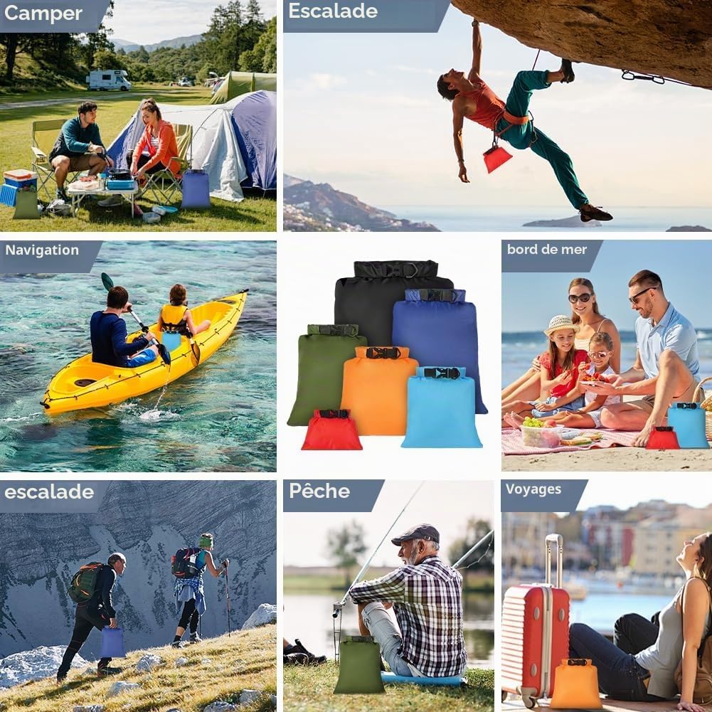 Thumbnail 6 de VSSHE set van 6 waterdichte zakken, 190T-polyester met PU-coating