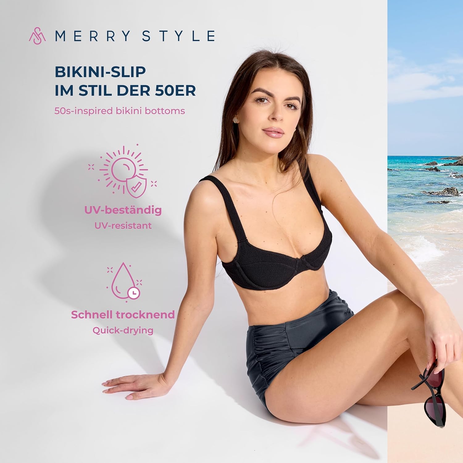 Thumbnail 2 de Merry Style MS10-119 bikinibroekje voor dames, elastisch met UPF 50+